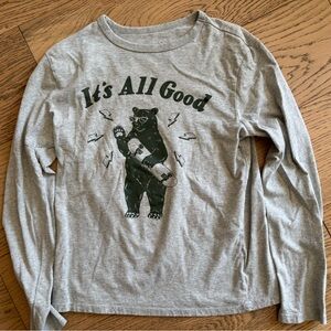 GAP Kids Boys Everyday Graphic Long-Sleeved Tee Size XL Skateboarding Image